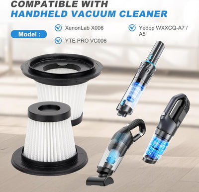 Filtro repuesto XenonLab X006 YTE PRO VC006 paq 4
