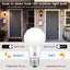 Bombilla LED exterior 9W 3000K con sensor automático base
