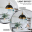 Luces colgantes negras 18pulg altura ajustable vintage