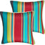 2 Pzas Almohadas Resistentes Agua 18x18pulg Decoración Patio