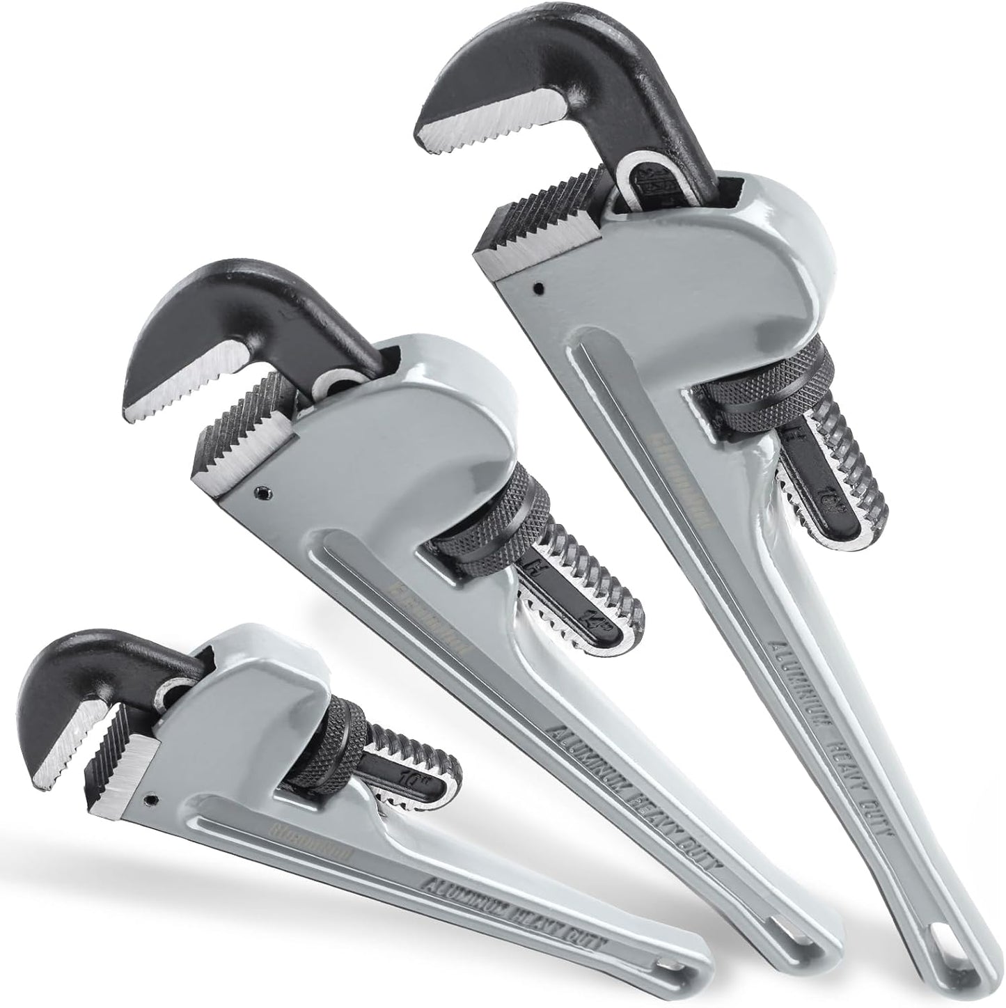 Set llaves tubo aluminio 10x14x18pulg fontanería