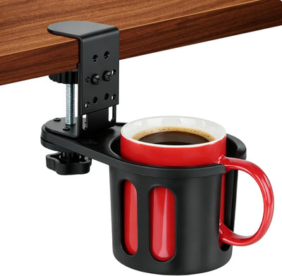 Soporte giratorio para tazas de escritorio y mesa, almacenamiento de café y botellas