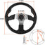Volante carrito golf 13.7" radios plateados