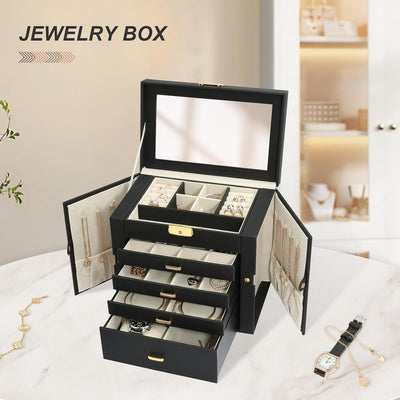 Caja organizadora joyas 5 capas para mujer regalo San Valentín