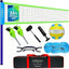 Red voleibol exterior portátil con hilo y bolsa transporte