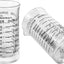 Vaso medidor vidrio 3oz doble escala ml cocina bar pack 2