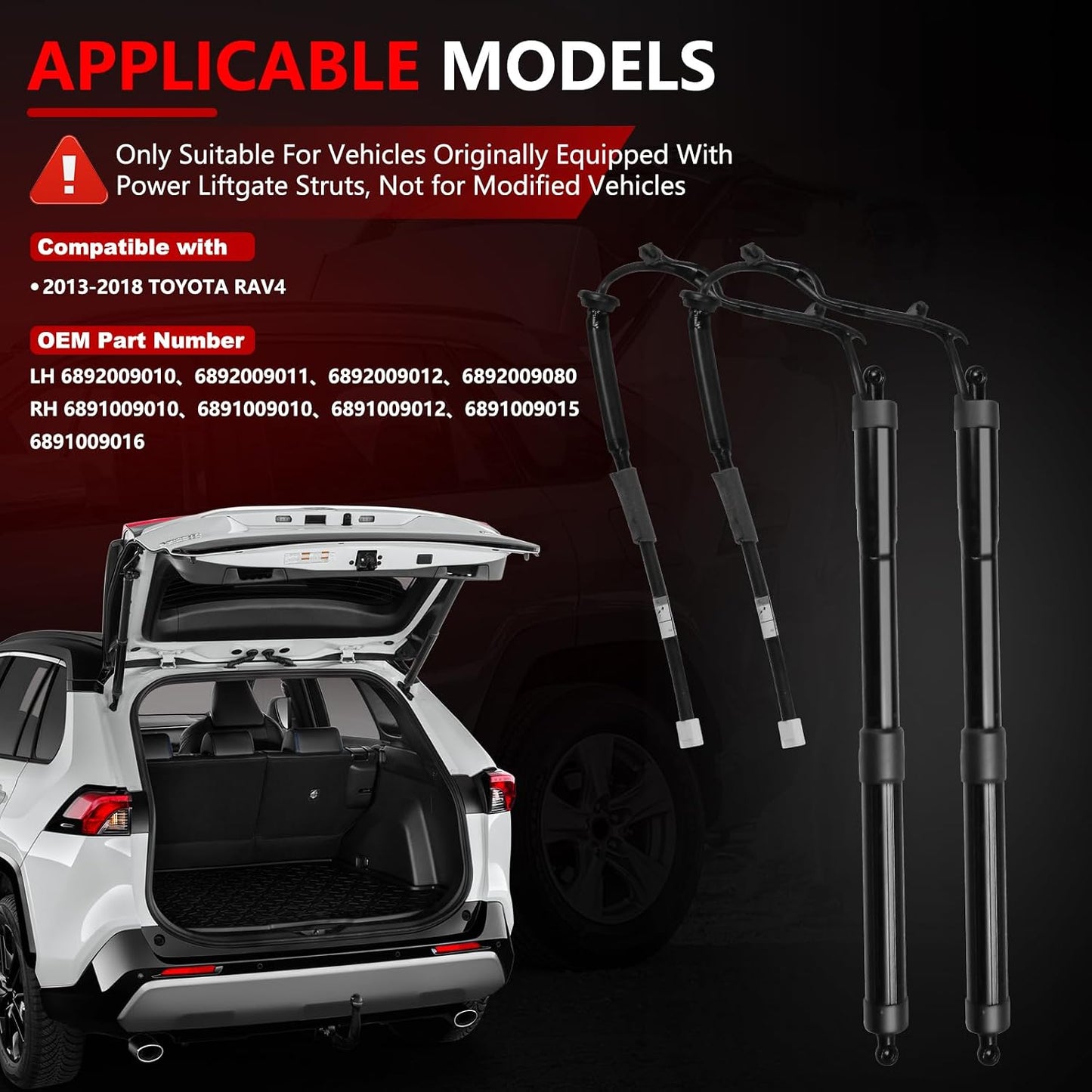 Soportes elevación eléctrica puerta trasera Toyota RAV4