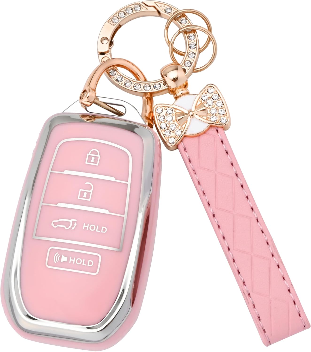 Funda llavero Toyota TPU suave 4 botones para Crown Corolla