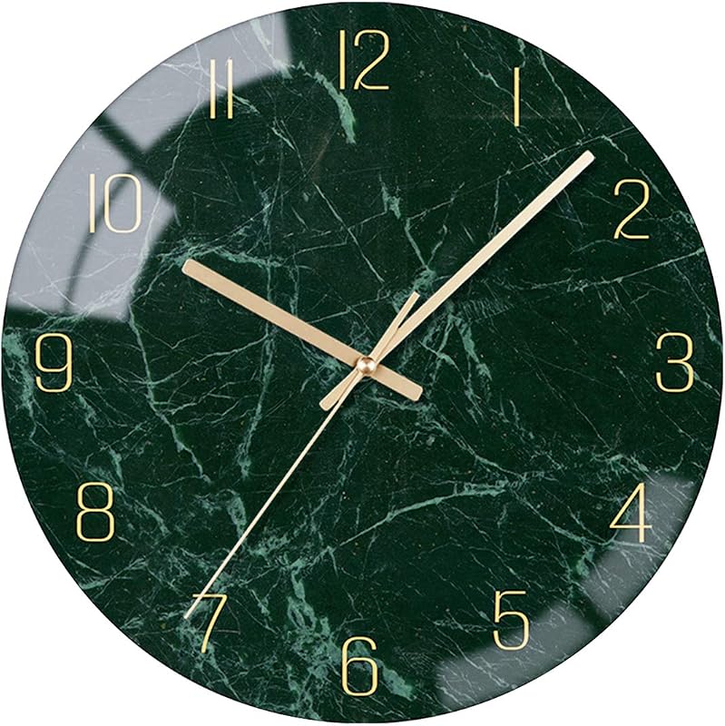 Reloj pared cuarzo 12pulg redondo hogar oficina verde