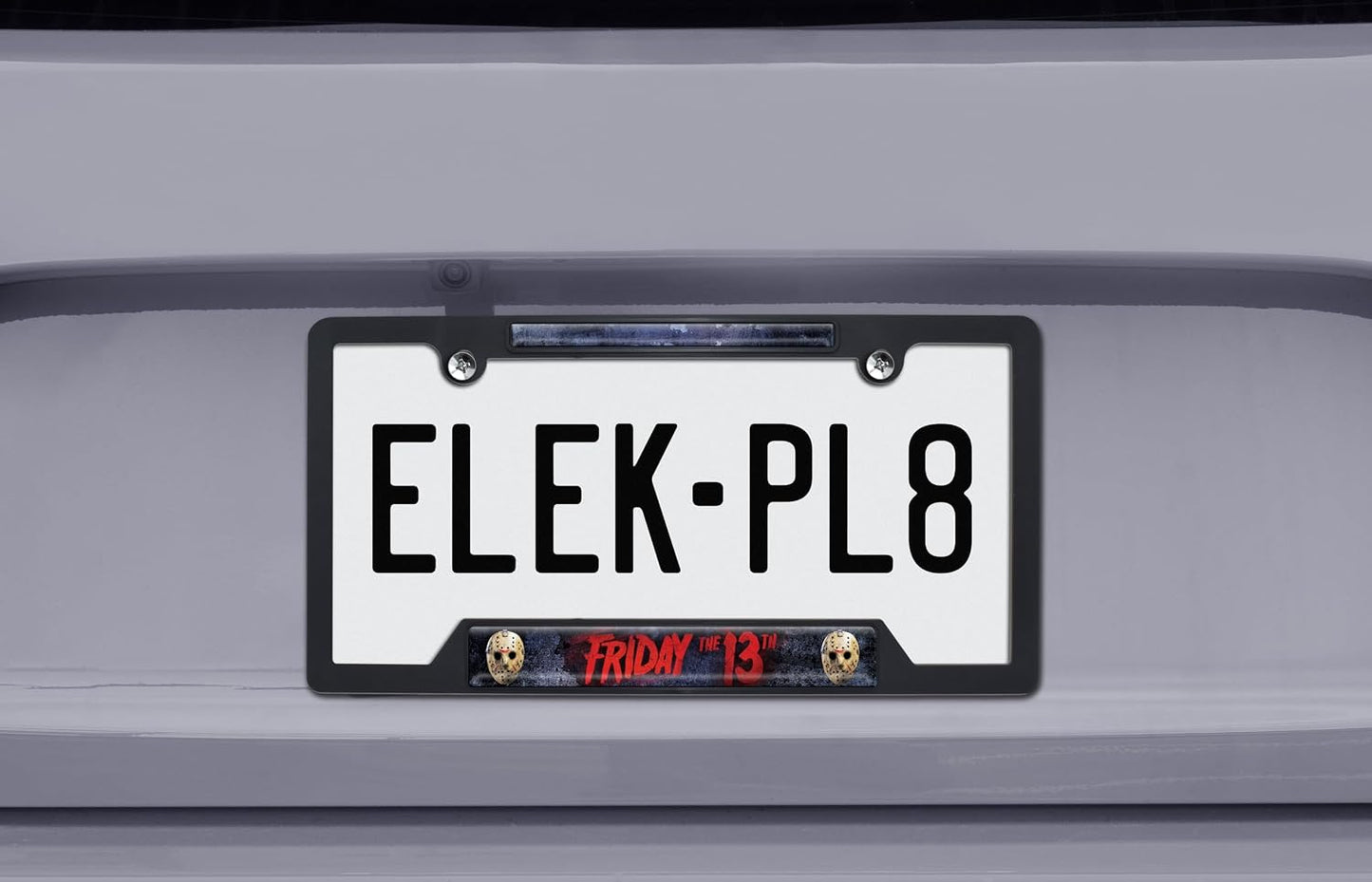 Marco matrícula plástico negro Friday The 13th Jason