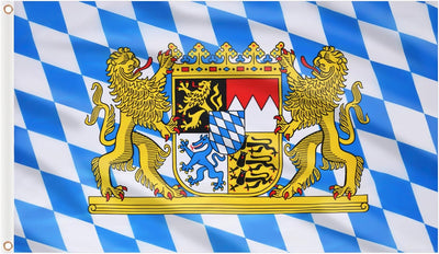 Bandera Oktoberfest 3x5ft doble cara con ojales latón para bar