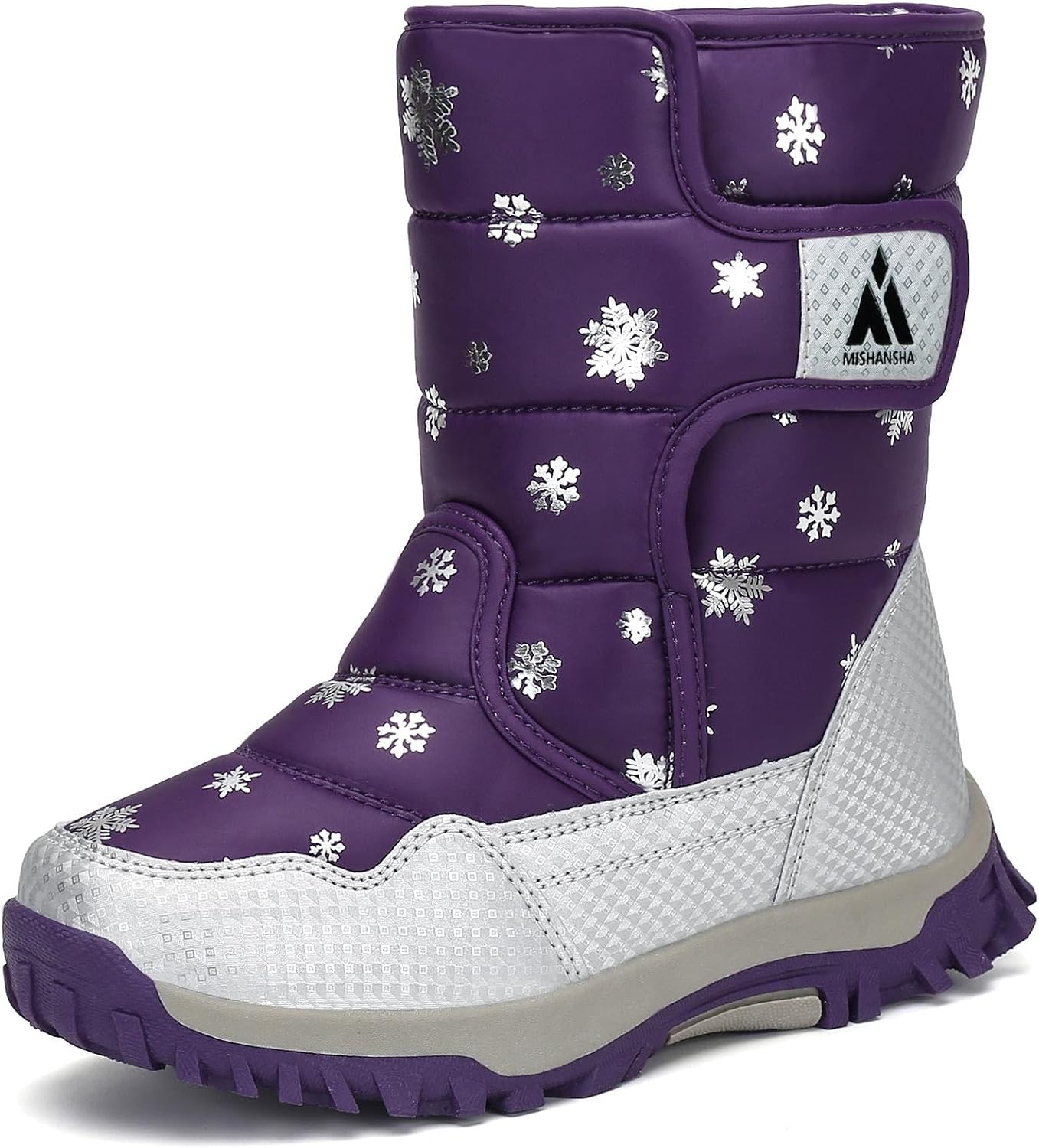 Botas nieve niños corte alto antiderrap impermeables