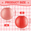 12 Pzas Decoración Picnic 6 Linternas Papel Rojo Chino 6 Cuadros Gancho