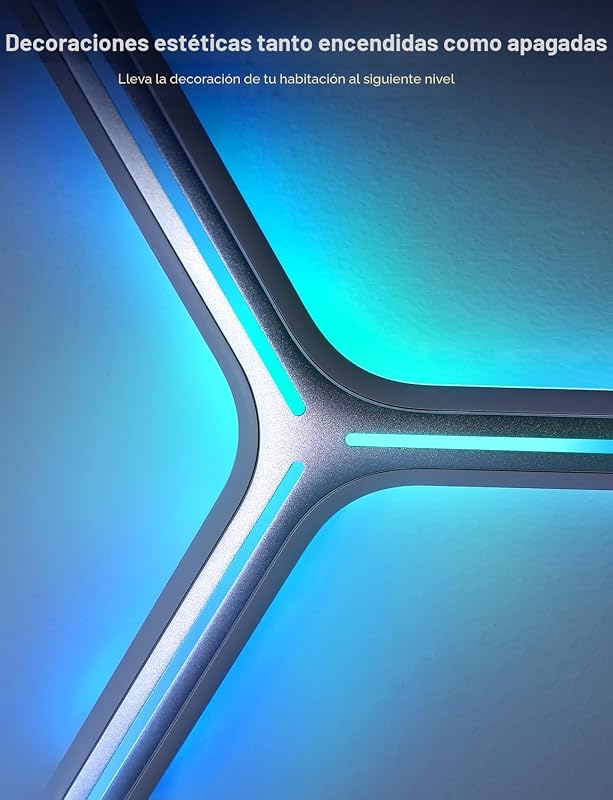 7 Luces LED Pared Wi-Fi RGB Sincronización Música Set