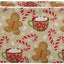 Cesta Almacenamiento Navideño de Tela Caramelo Copo Nieve
