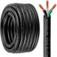 Cable extensión eléctrico 10/3 cobre puro 100 ft exteriores
