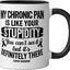 Taza Cerámica Lupus Warrior Negro/Blanco