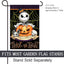 Decoración calabaza Halloween texto 'trick or treat' jardín