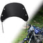 Parabrisas motocicleta antimosquitos deflector viento negro