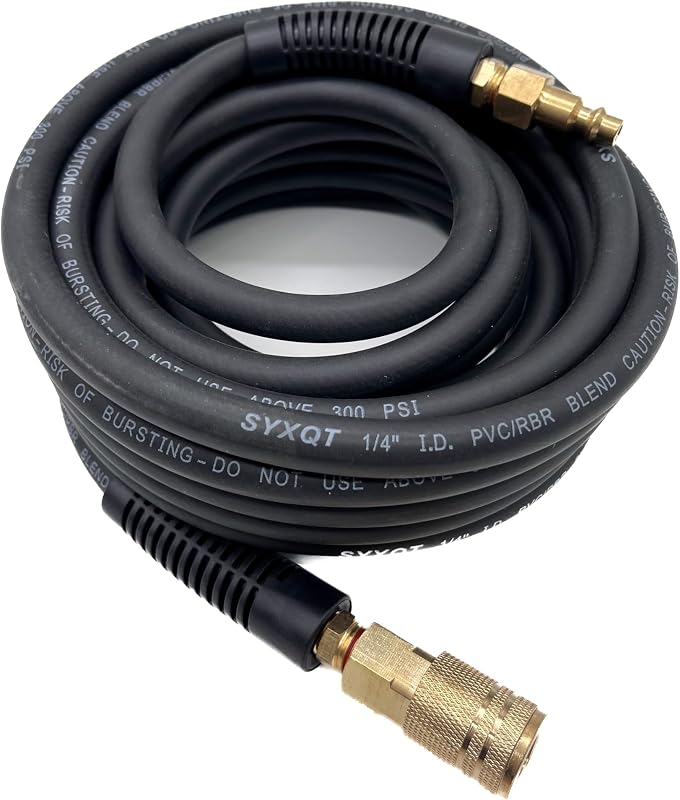 Manguera aire híbrida 1/4pulg x25ft 300PSI resistente