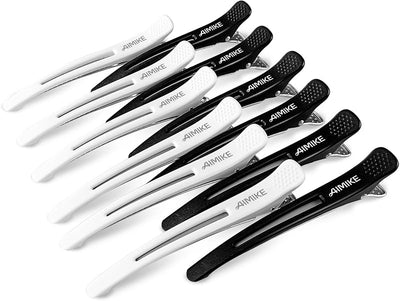 12 Pinzas Silicona Antideslizantes para Cabello Profesional