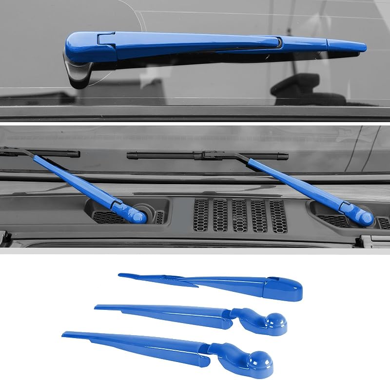 Cubiertas brazos limpiaparabrisas Jeep JL 4xe 18-25 Azul