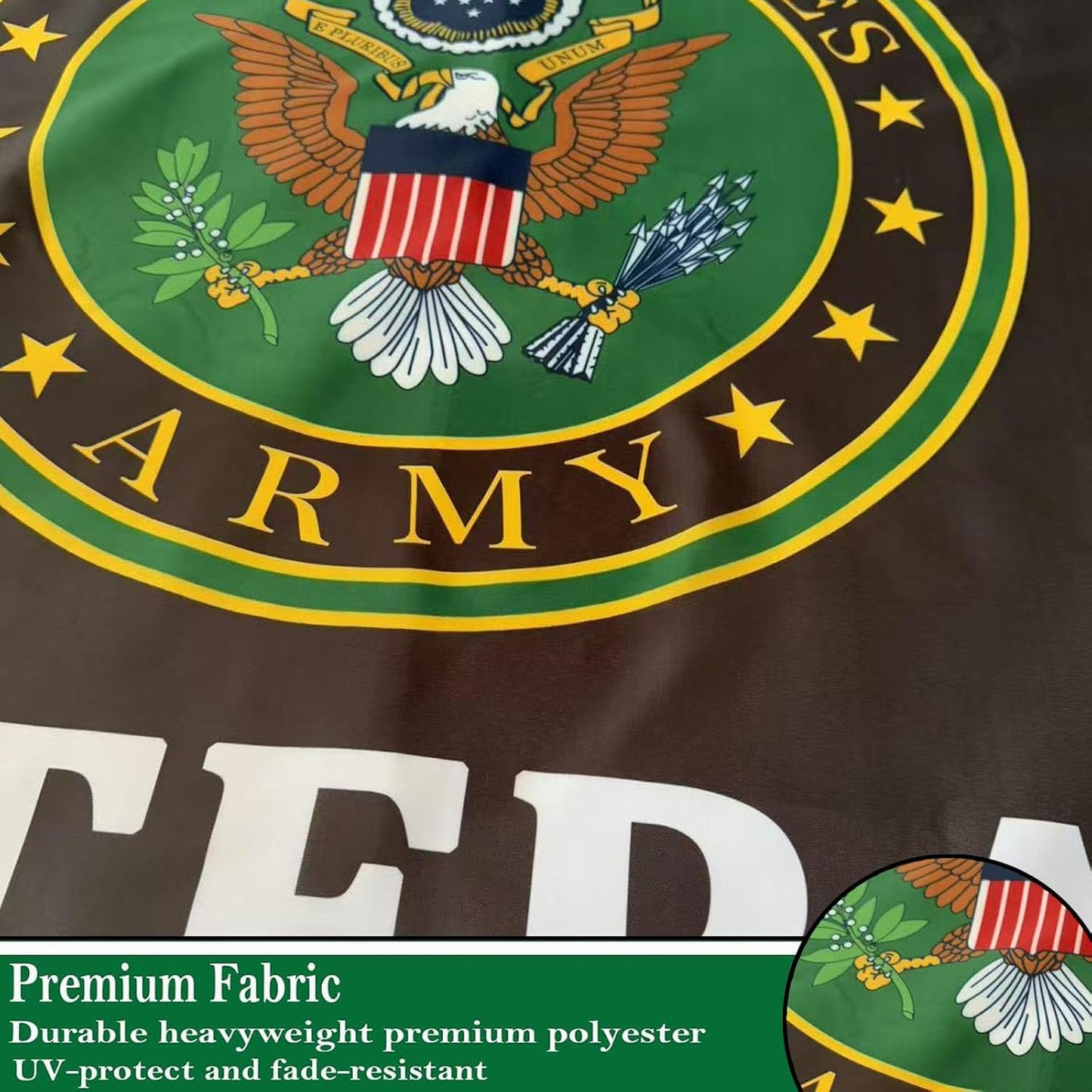 Banderas emblema militar doble cara verde Fuerza Armada