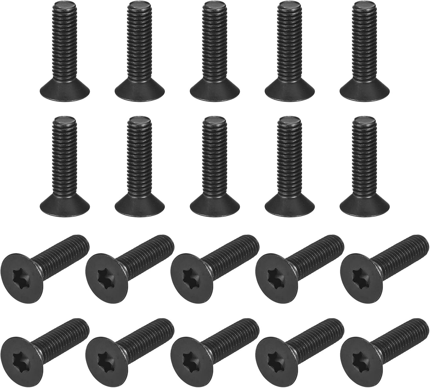 Tornillos antirrobo Torx M8 30pzas acero aleación grado 10.9