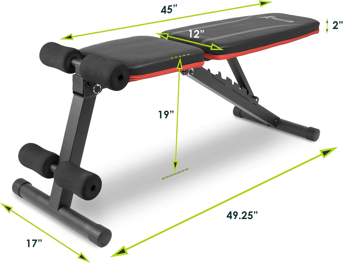 Banco de peso para entrenamiento completo en casa y gimnasio