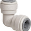 Conector tubo presión copolímero acetal codo 10 pzas blanco
