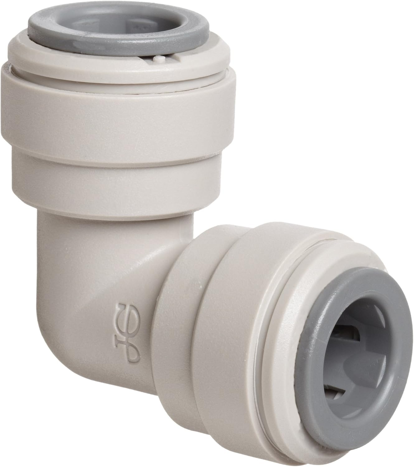 Conector tubo presión copolímero acetal codo 10 pzas blanco