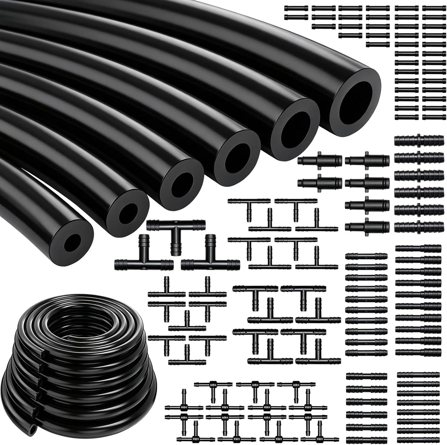 Kit 6 Pzas manguera 6.6" conectores silicona