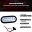 Luces traseras LED ovaladas 6" freno giro marcha atrás kit