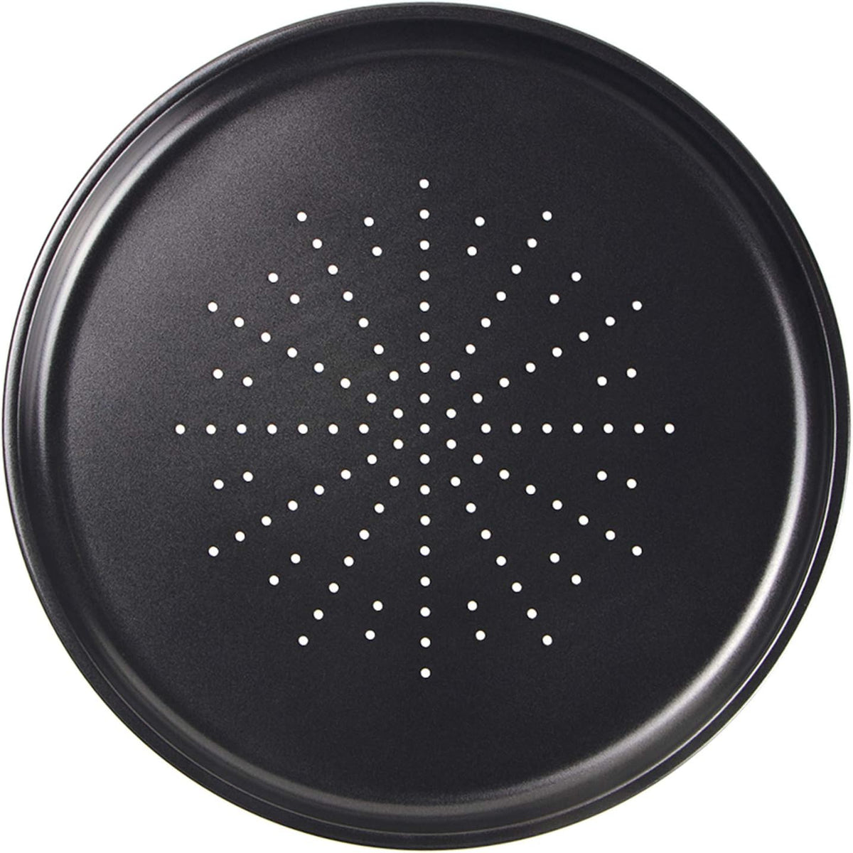 Bandeja pizza ventilada 12pulg acero carbono antiadherente