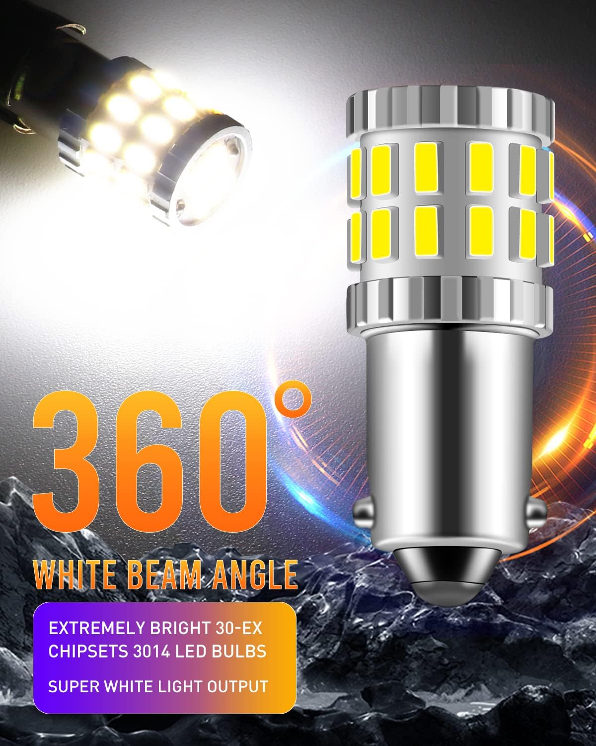 Bombilla LED xenón blanco interior auto 1060lm pack 2