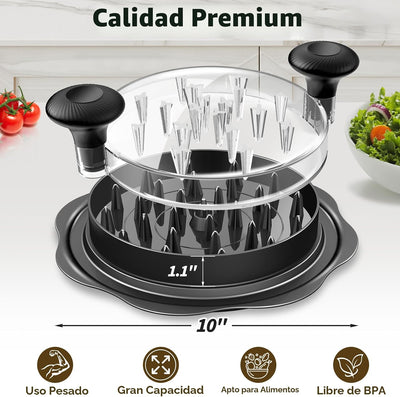 Trituradora de pollo 10pulg segura para alimentos con base