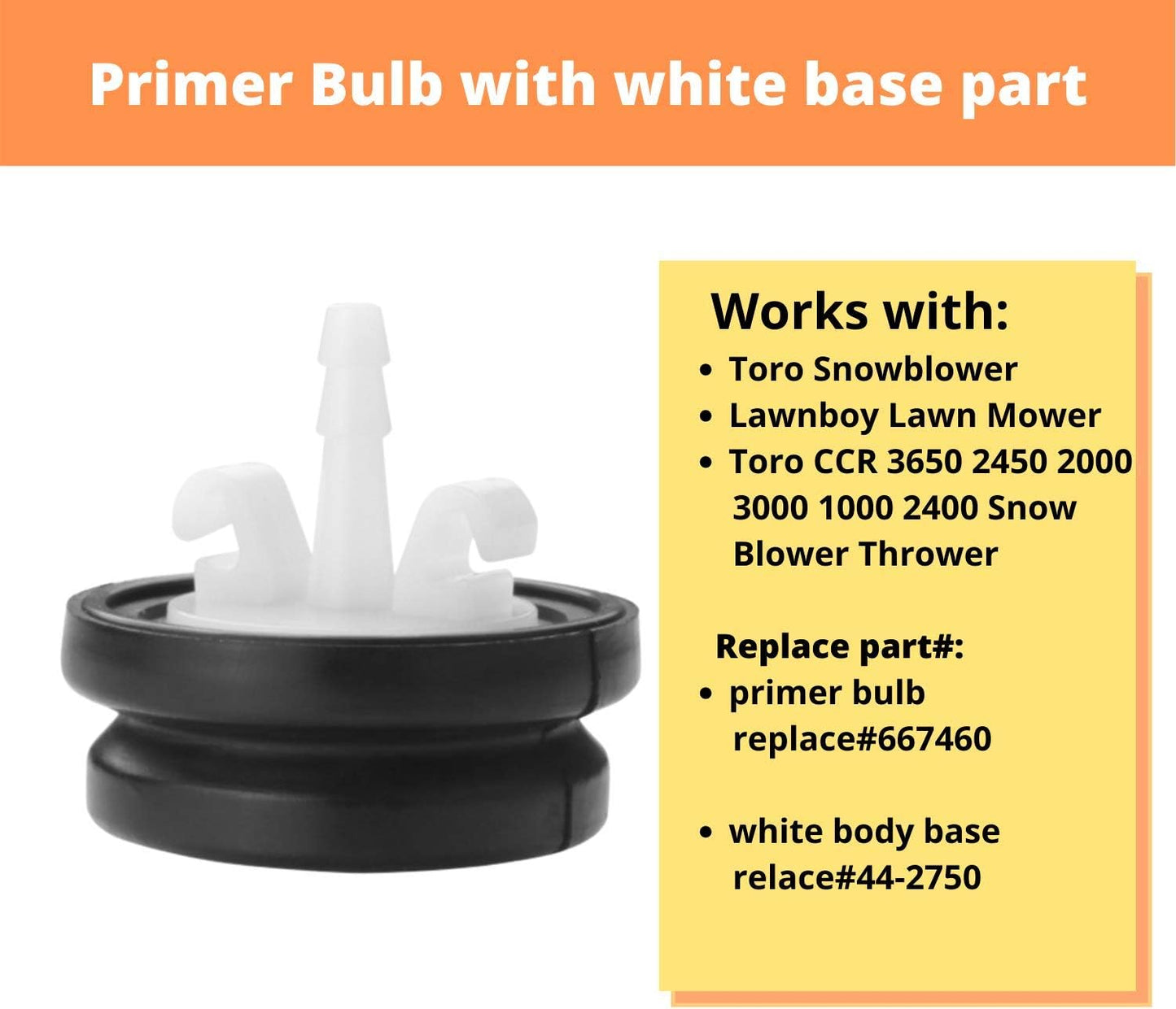 Kit 5 bombillas imprimación Toro CCR 2450 3650