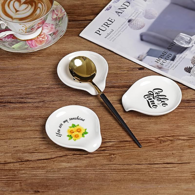 Soporte cuchara café té cerámica cocina