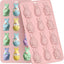 2 Moldes Silicona 3D Conejo Pascua 12 Cavidades Antiadherentes