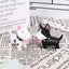 Llavero Bull Terrier PVC para coche blanco