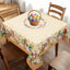 Mantel cuadrado de Pascua 60 x 60 pulgadas tela impermeable flores conejo