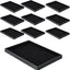 Bandeja terciopelo apilable para joyas 10 Uds negro