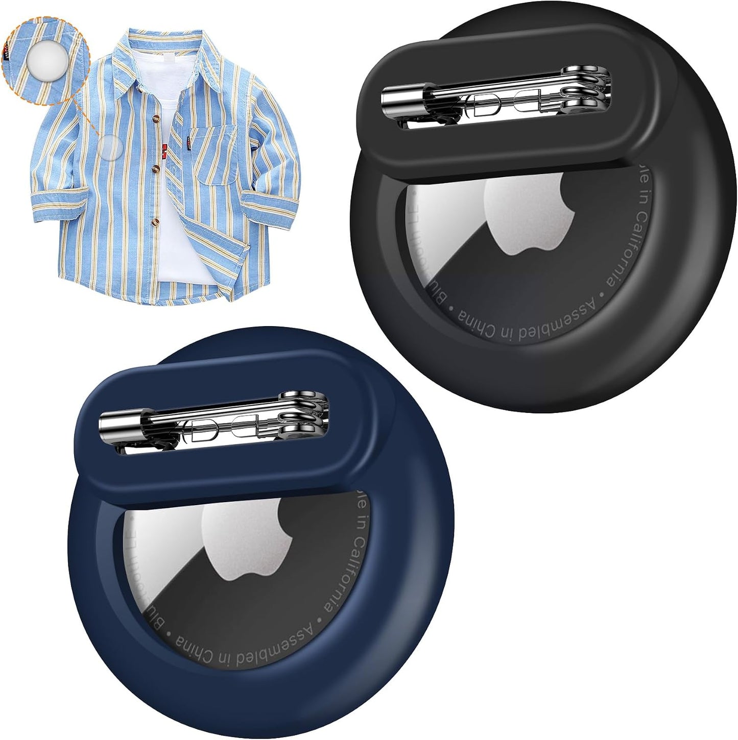 Soporte AirTag Gen 2/1 para niños ancianos mascotas azul