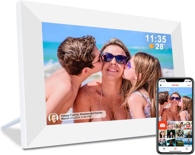Marco fotos digital 10.1 pulg blanco WiFi tactil 32GB