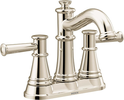 Grifo baño dos manijas níquel pulido