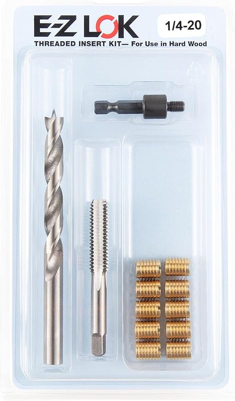 Kit insertos roscados latón taladro grifo 1/4-20
