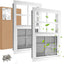 Ventana deslizante aluminio blanco 18x27 vidrio templado