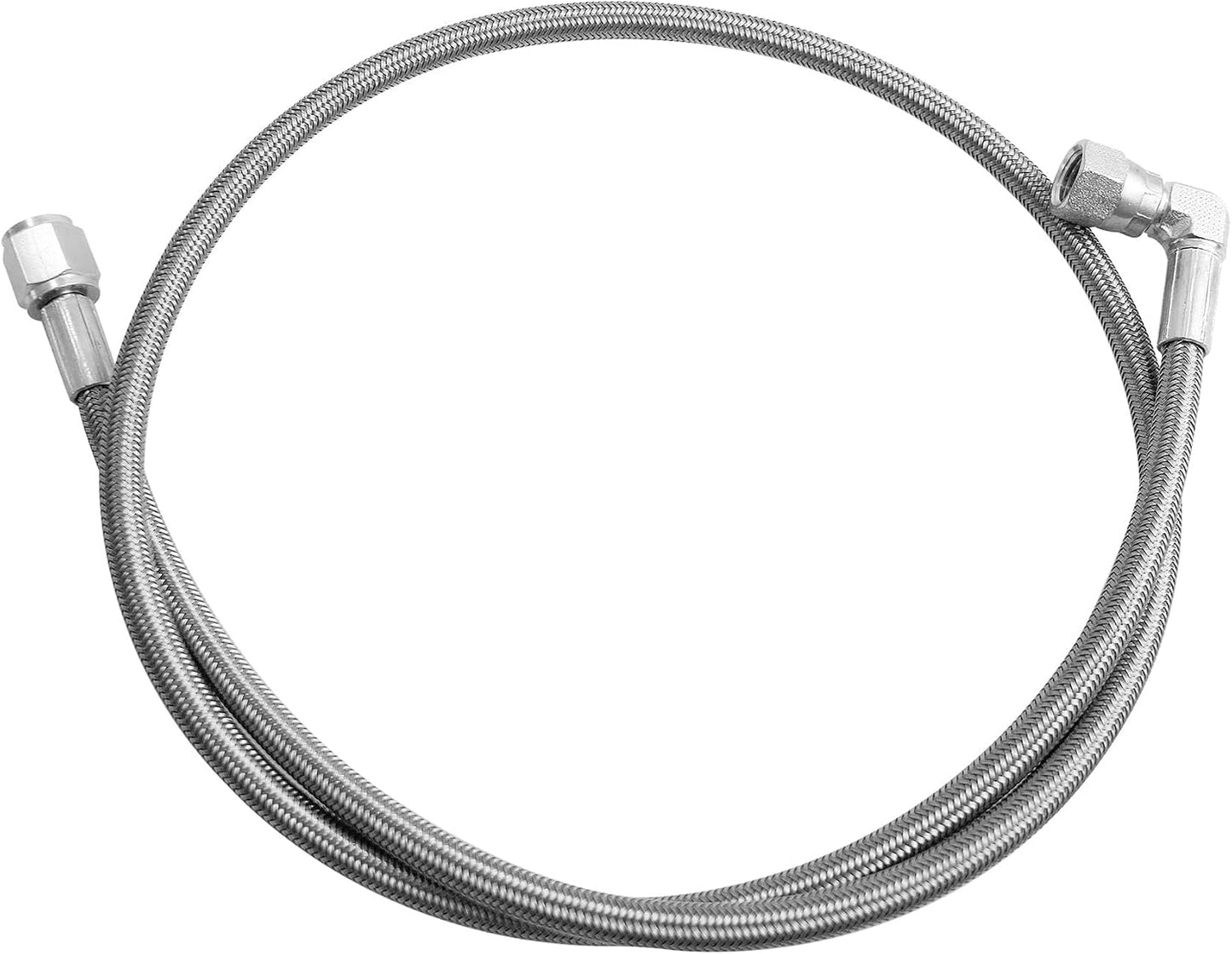 Línea aceite turbo 4AN 36" acero inox trenzada
