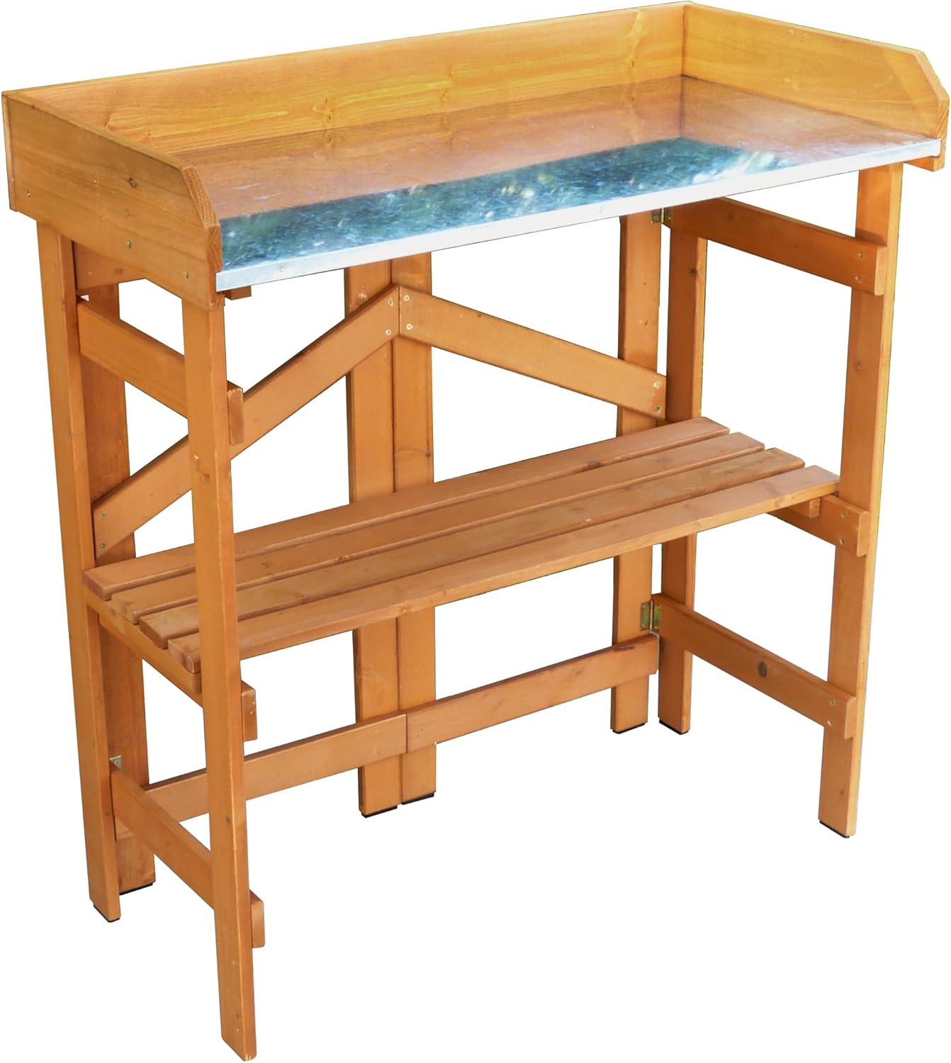 Mesa plegable banco macetas Merry Garden estante ajustable