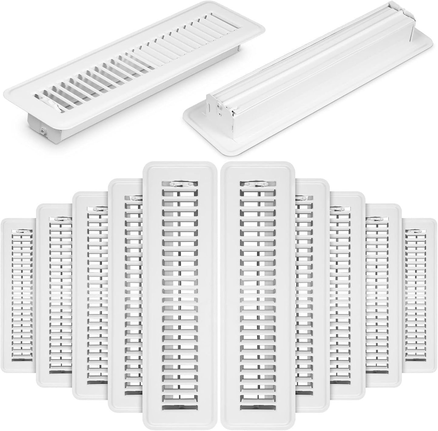 Registro piso acero 2x12" caminable con amortiguador